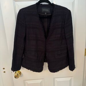 Banana Republic Women's Black Fringed Blazer